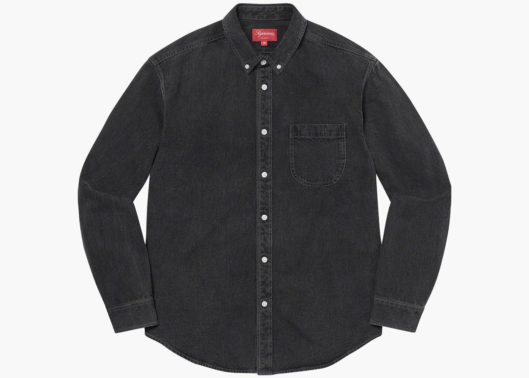 Supreme Appliqu Denim Shirt Black | Hype Clothinga Supreme Appliqu Denim Shirt Black | Hype Clothinga