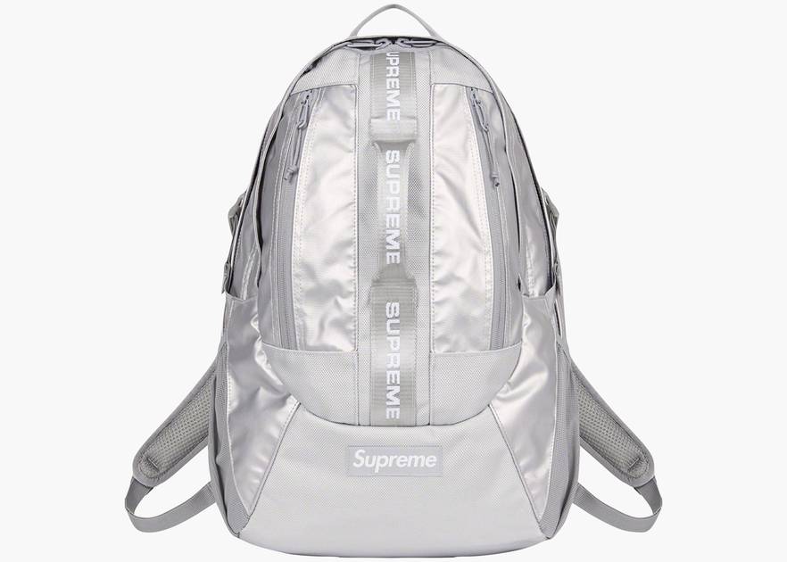 Supreme Grey Leather Backpack (2002) – NO DRAMAS