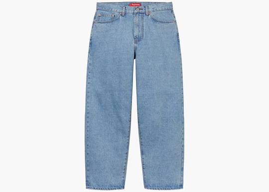 Supreme Baggy Jean Washed Indigo | Hype Clothinga