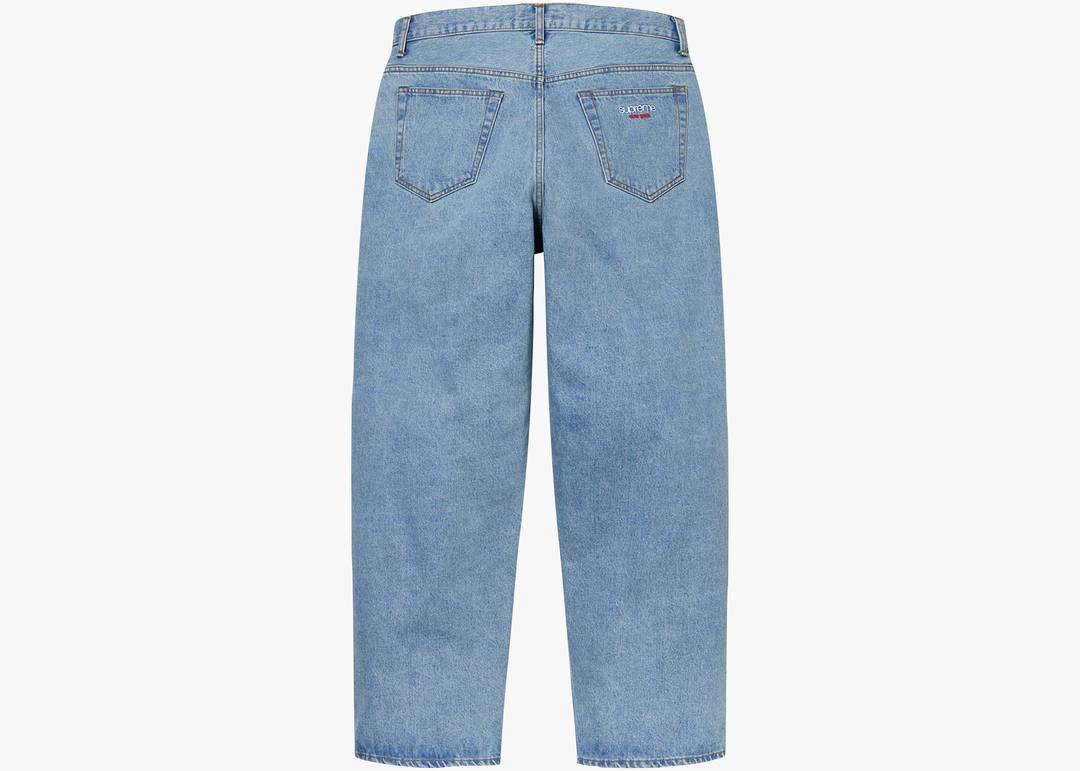 Supreme Baggy Jean Washed Indigo   Hype Clothinga