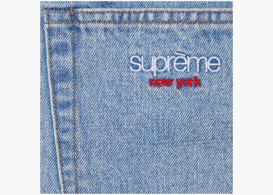 Supreme Baggy Jean Washed Indigo | Hype Clothinga