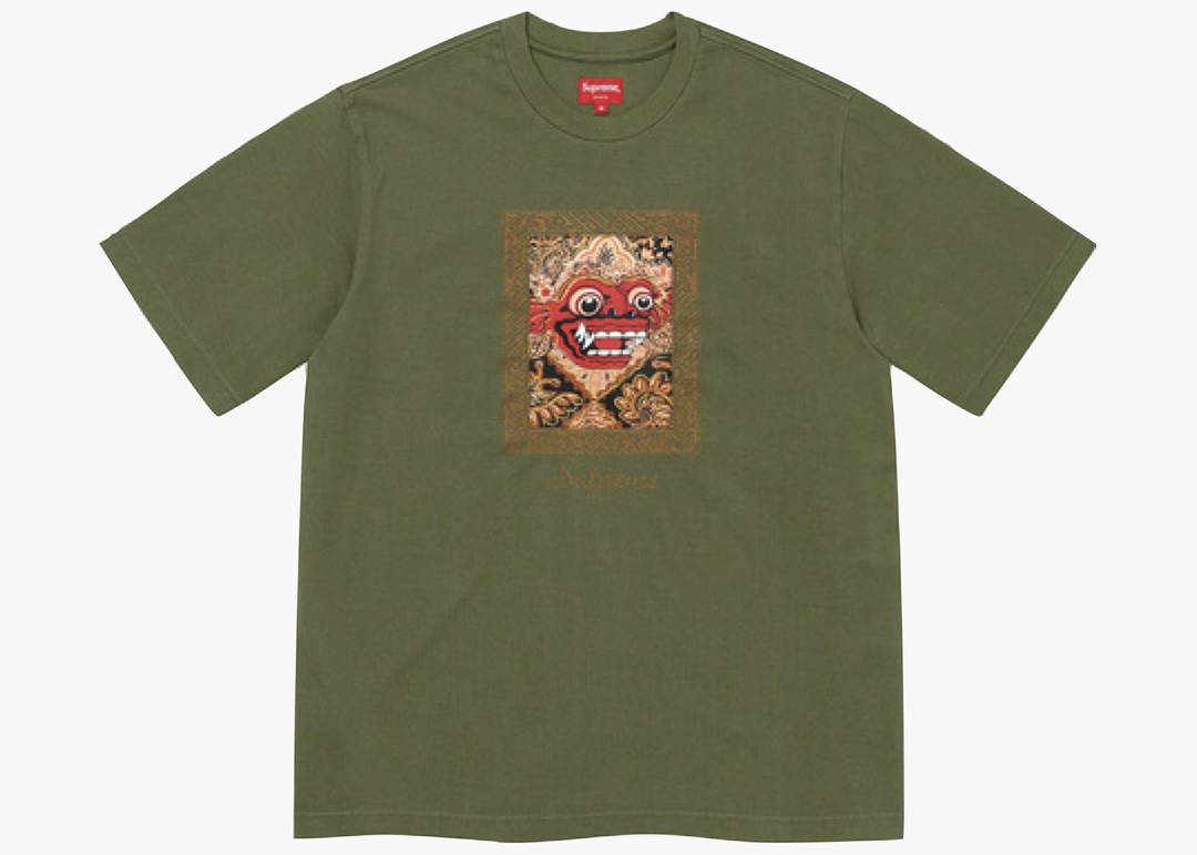 Supreme Barong Patch S/S Top Olive | Hype Clothinga