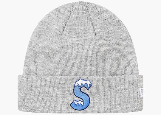 Supreme Beanie New Era S Logo Heather Grey | Hype Clothinga