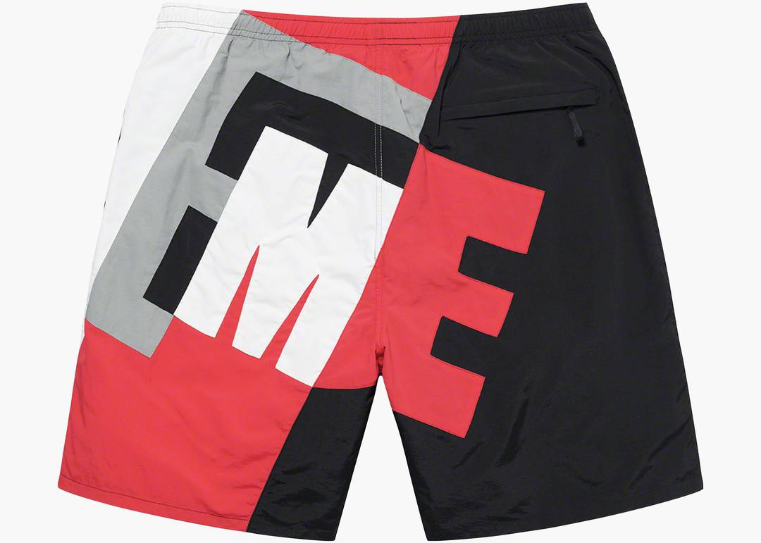 Supreme Big Letter Water Short Black | Hype Clothinga