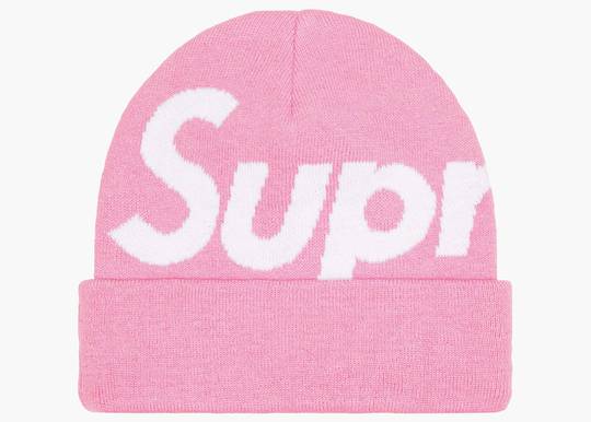 Supreme Big Logo Beanie (FW22) Pink | Hype Clothinga