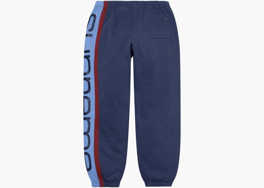 Supreme Big Logo Paneled Sweatpant Navy