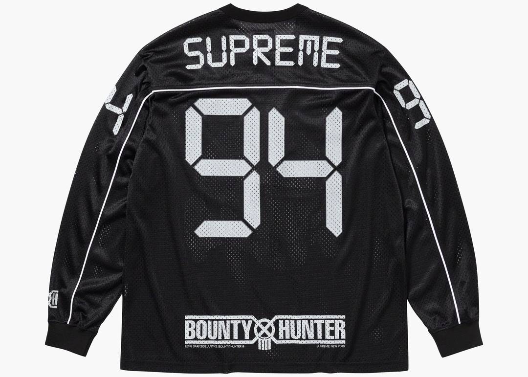 Supreme Bounty Hunter Mesh Moto Jersey Black | Hype Clothinga