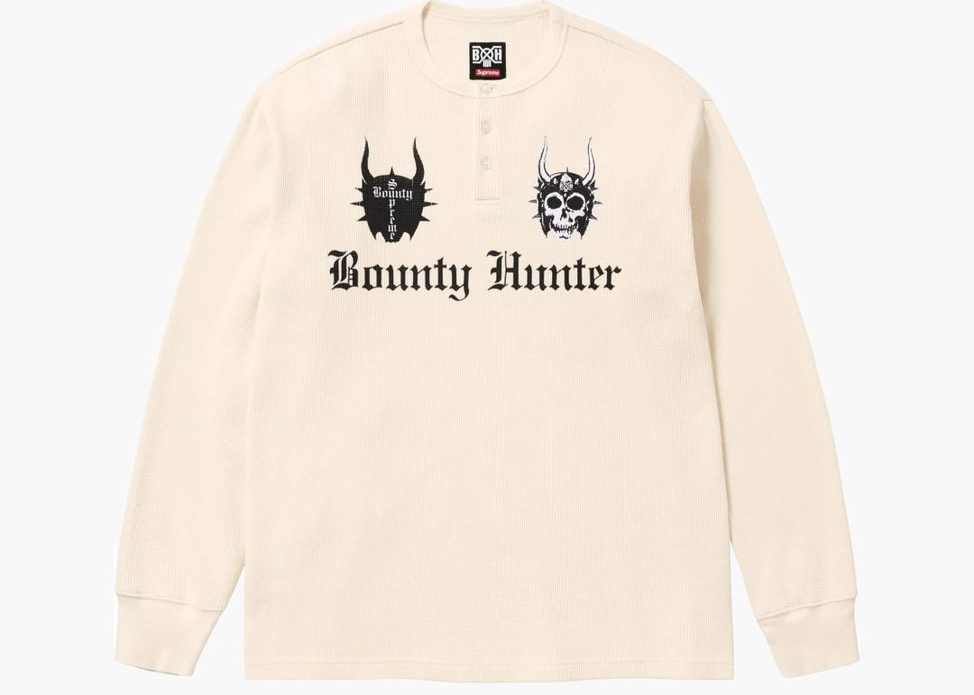 Supreme Bounty Hunter Thermal Henley L/S Top Natural | Hype Clothinga