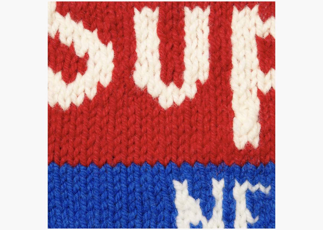 Supreme Box Logo Cowichan Sweater Royal | Hype Clothinga Supreme Box Logo Cowichan Sweater Royal | Hype Clothinga