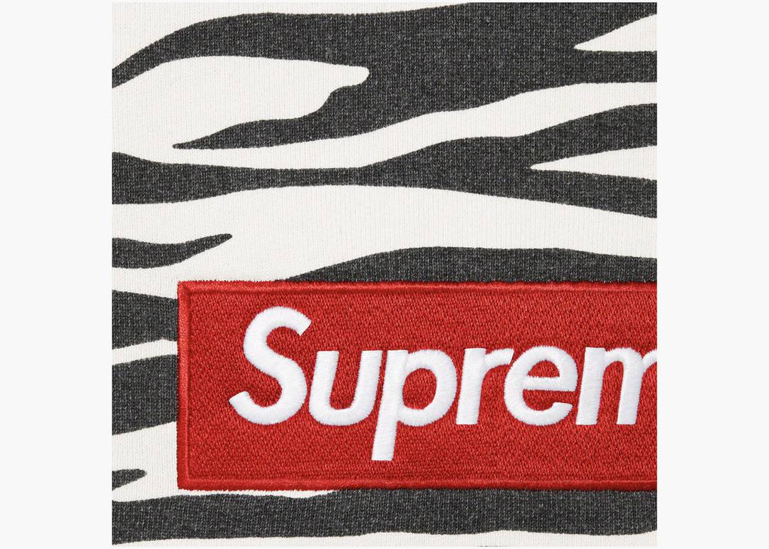 Supreme Box Logo Crewneck (FW22) Zebra | Hype Clothinga