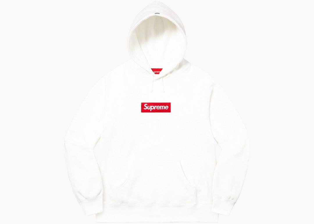Supreme Box Logo Hooded Sweatshirt Whiteトップス