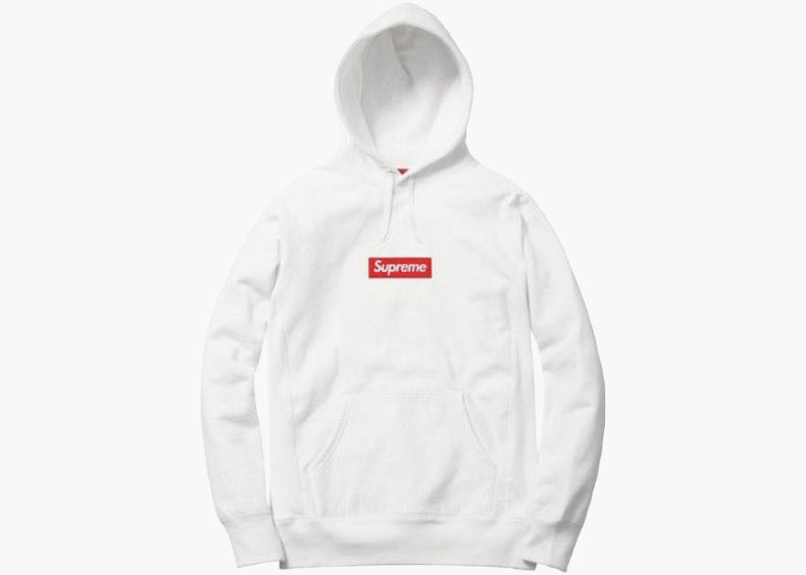 supremeSupreme Box Logo Hooded Sweatshirt 白