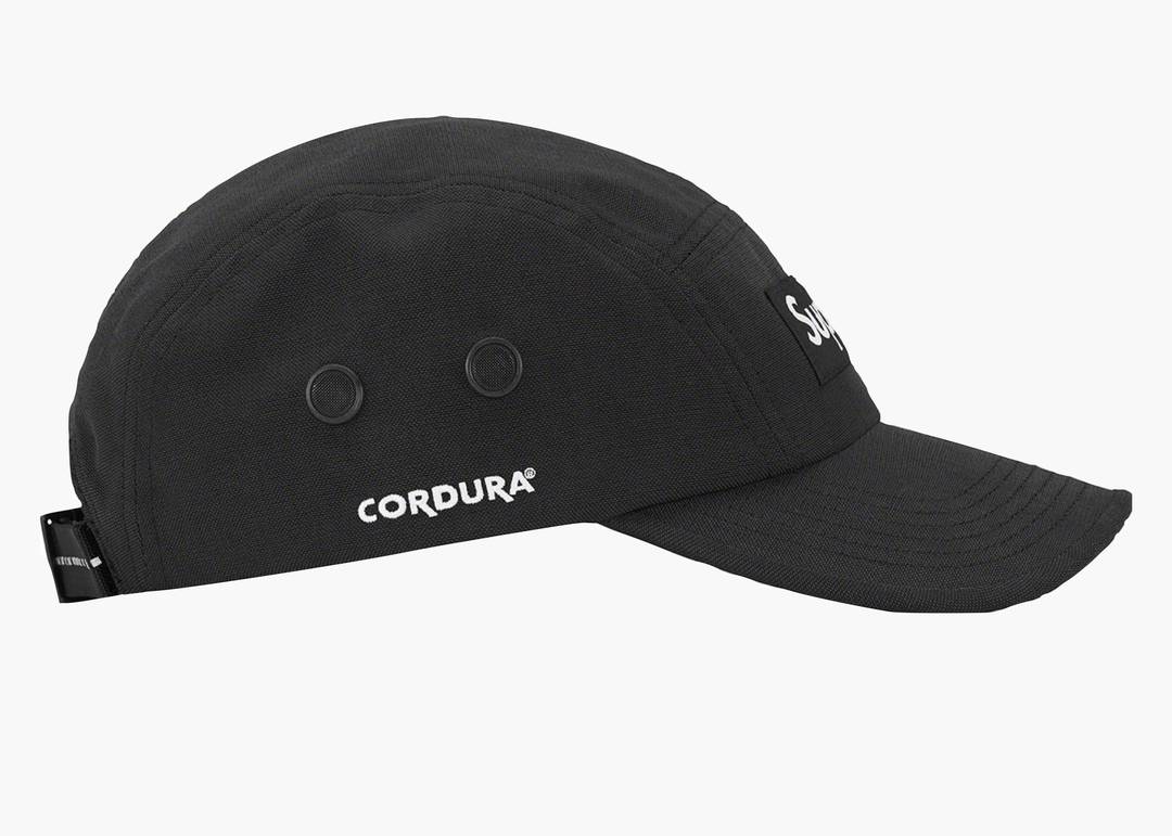 Supreme Brushed Cordura Camp Cap Black   Hype Clothinga