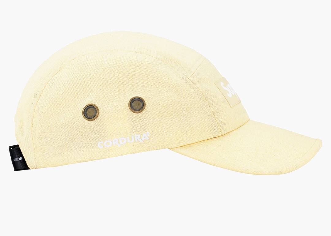 Supreme Brushed Cordura Camp Cap Pale Yellow | Hype Clothinga