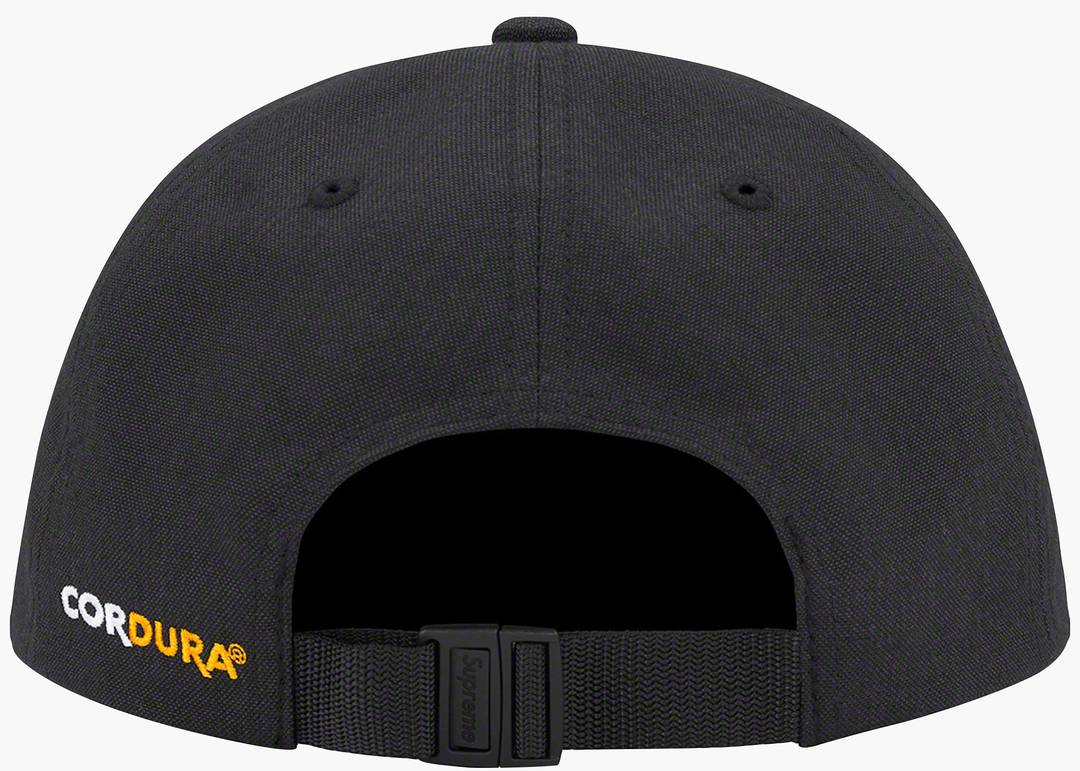 Supreme Brushed Cordura Small Box 6-Panel Black | Hype Clothinga