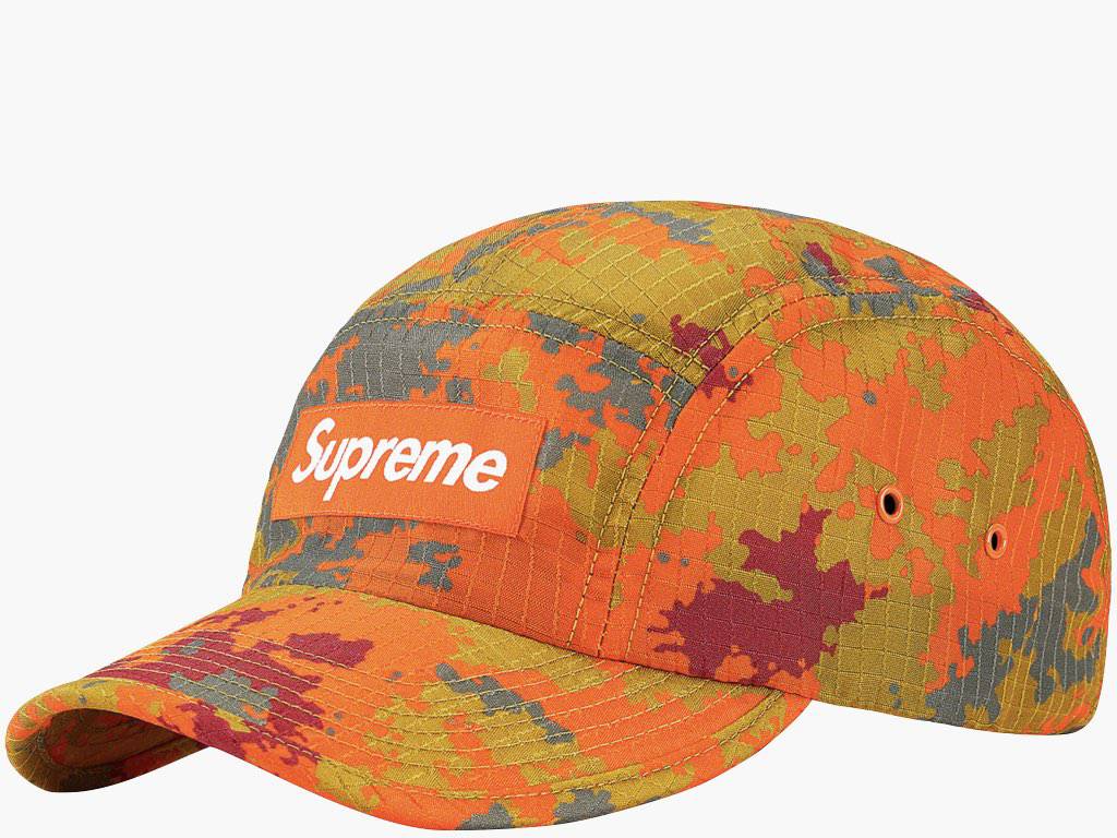 カラーオレンジSupreme Camo Camp Cap Orange