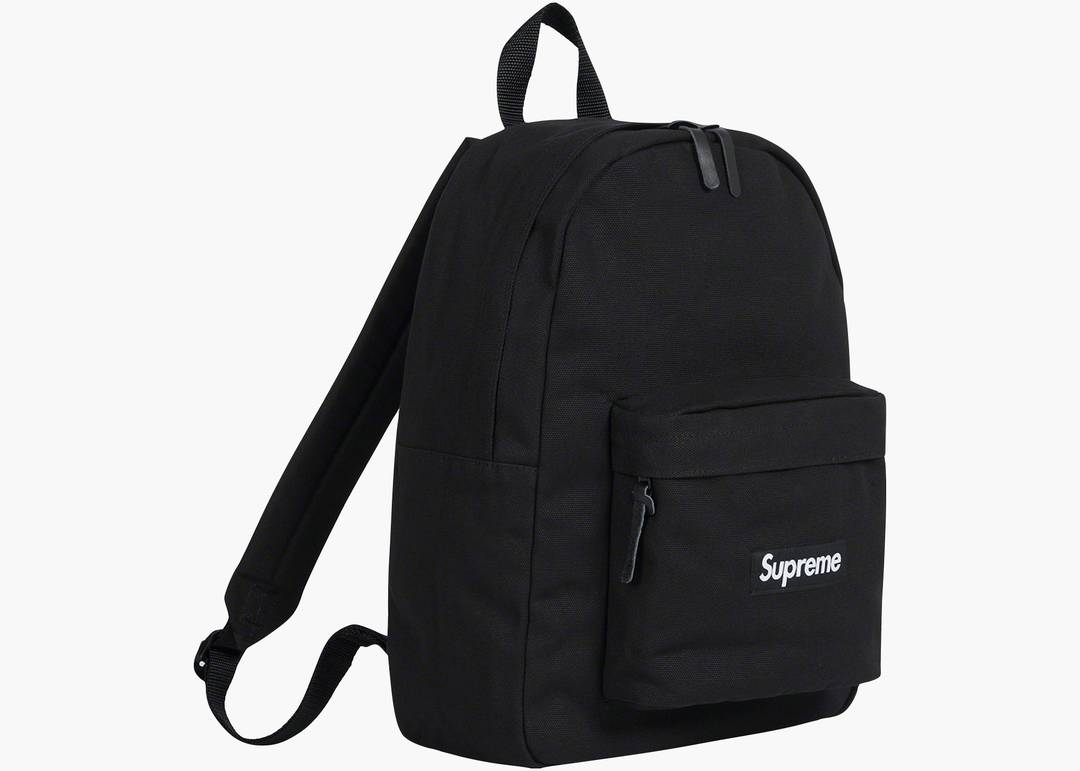 Supreme Canvas Backpack (FW21) Black | Hype Clothinga