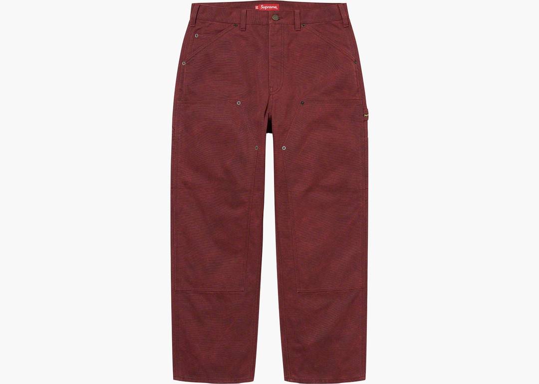 Supreme Canvas Double Knee Painter Pant Red | Hype Clothinga