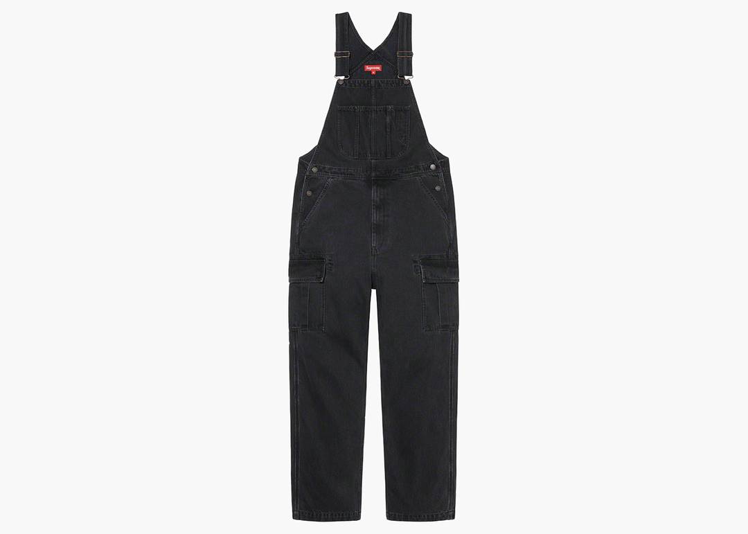 Supreme Cargo Denim Overalls Black | Hype Clothinga