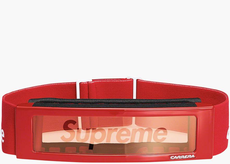 Supreme®/Carrera Overtop Goggles Red | Hype Clothinga