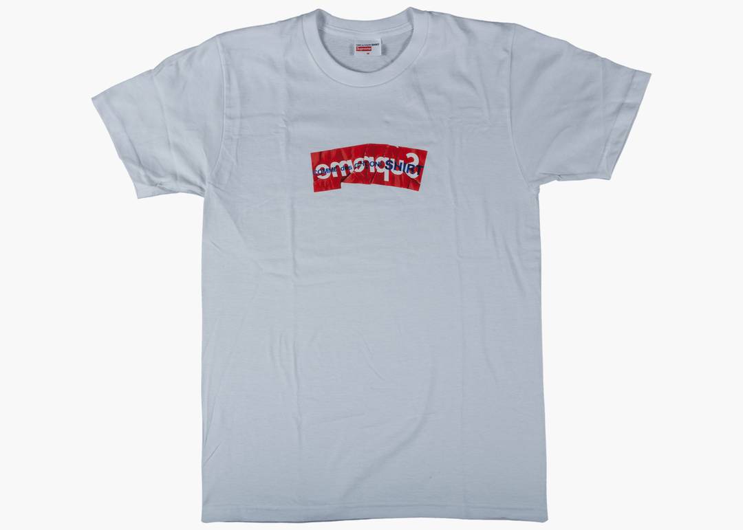 Supreme Cdg Box Logo T-shirt White