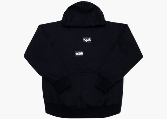 box logo hoodie black