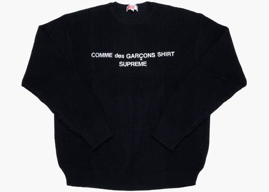 Supreme Cdg Sweater Black Supreme Cdg Sweater Black