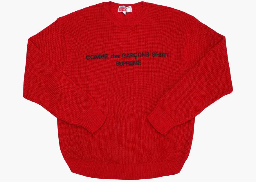 Supreme Cdg Sweater Red