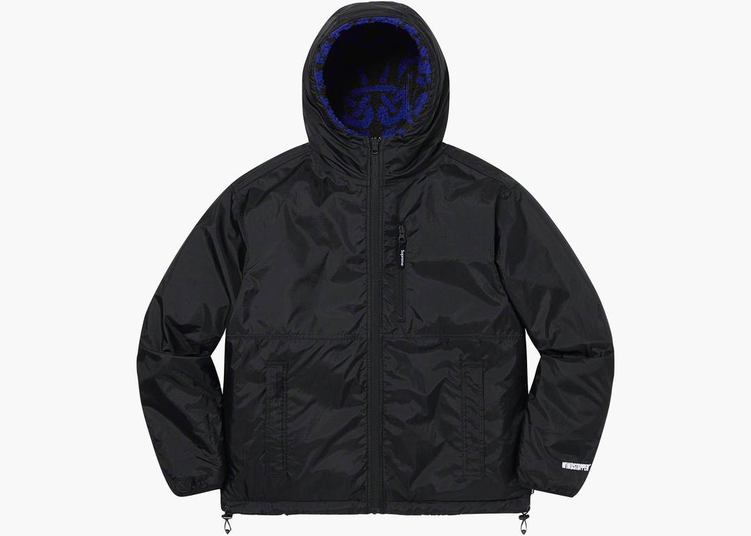 Supreme Celtic Knot Reversible Fleece Hooded Jacket Black | Hype