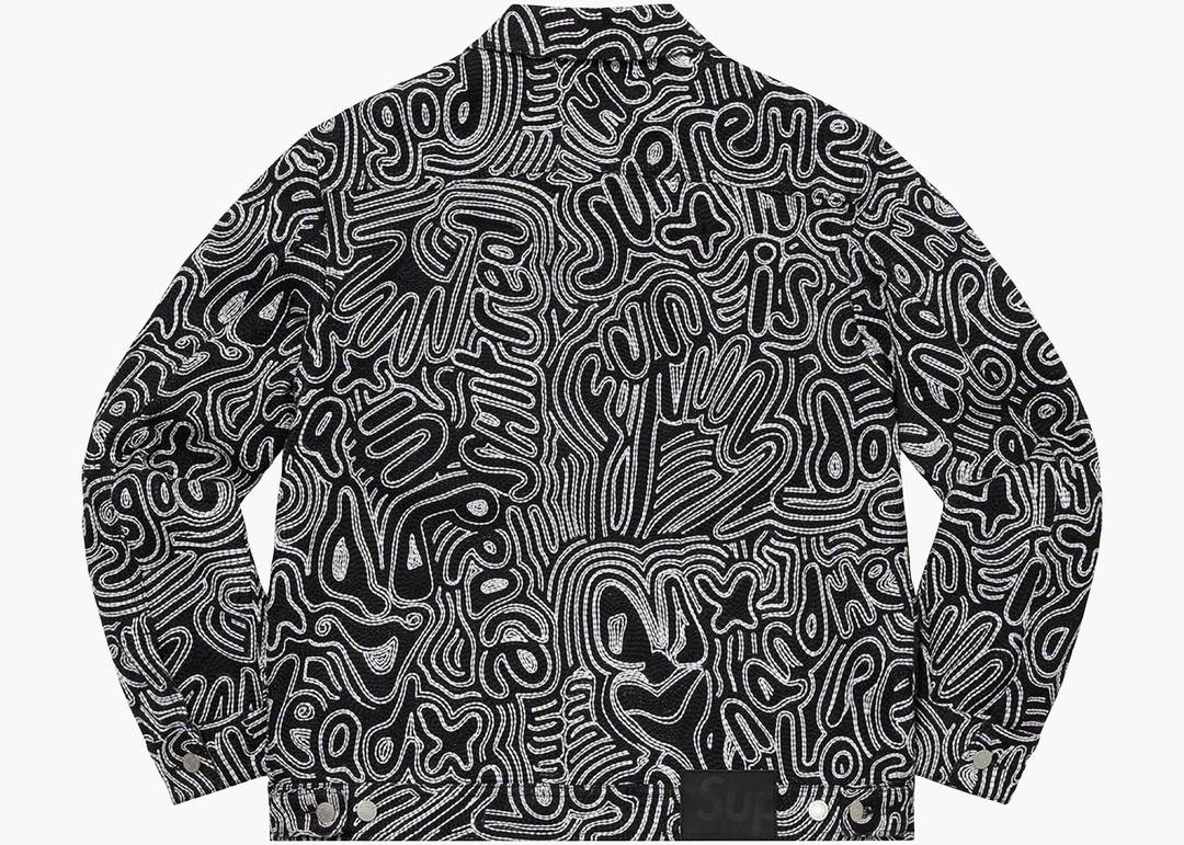 Supreme Chainstitch Denim Jacket Black | Hype Clothinga