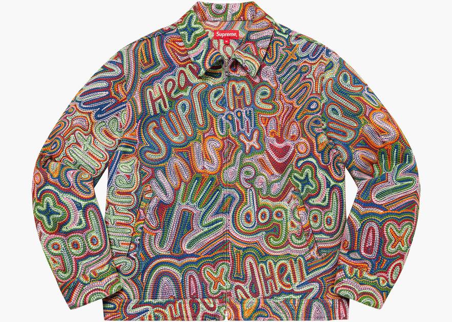 Supreme Chainstitch Denim Jacket Multicolor | Hype Clothinga