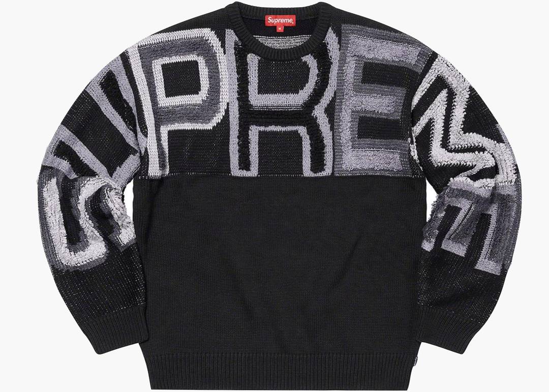 美品【XL】supreme 21AW Chenille Logo Sweater