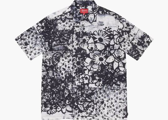 Louis Vuitton Supreme White Pattern Black Hawaiian Shirt, Short - LIMITED  EDITION