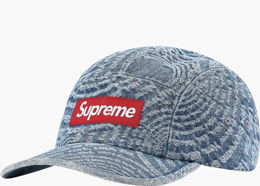 Supreme Circles Jacquard Denim Camp Cap 'Blue' | Men's Size Onesize