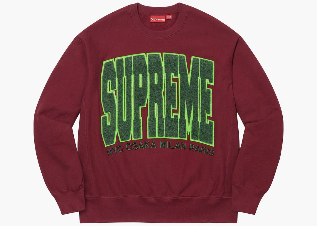 Supreme Cities Arc Crewneck Cardinal