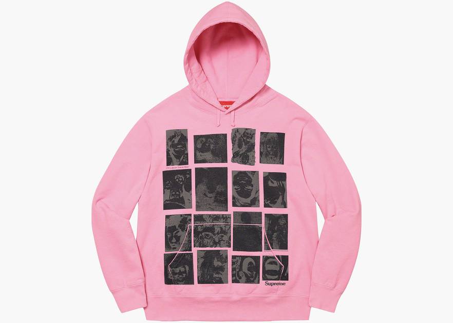 Supreme 2022 Graphic Print Hoodie - Pink Sweatshirts & Hoodies