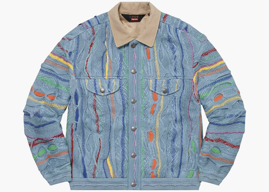 Supreme Coogi Trucker Jacket Blue | Hype Clothinga