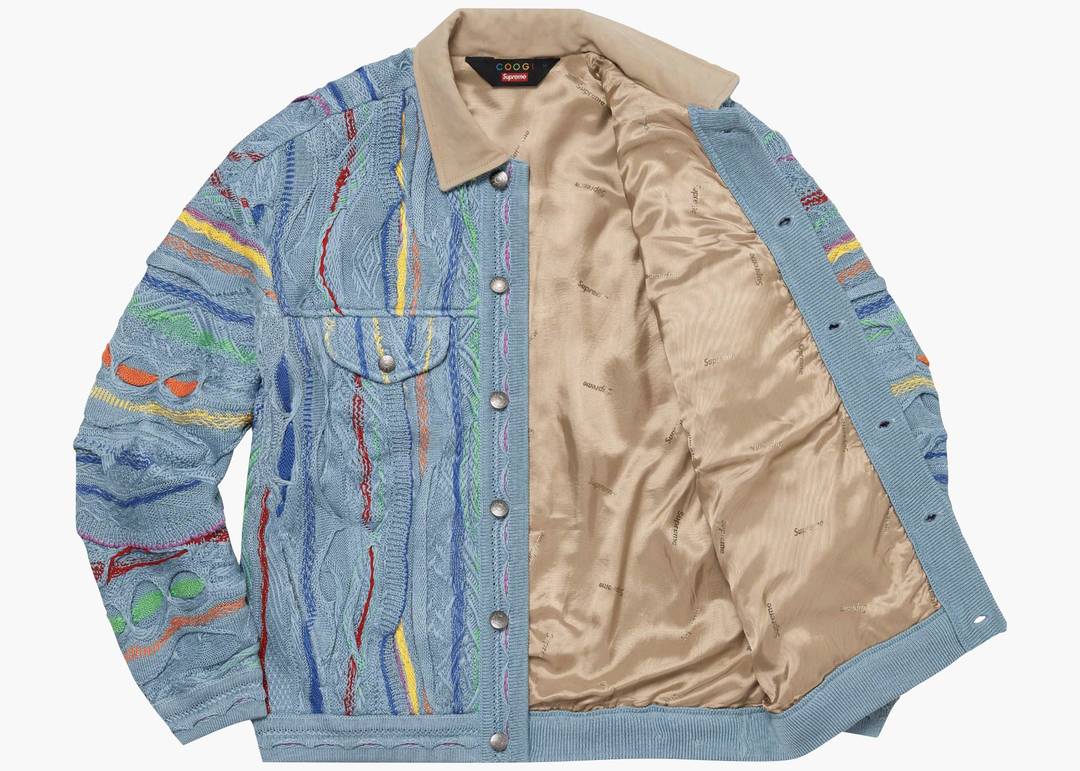 Supreme Coogi Trucker Jacket Blue | Hype Clothinga