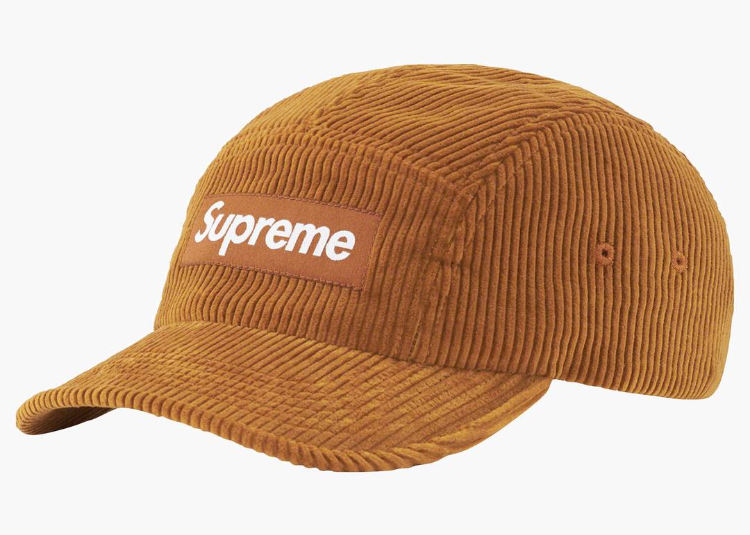 Supreme Corduroy Camp Cap (FW22) Burnt Orange | Hype Clothinga