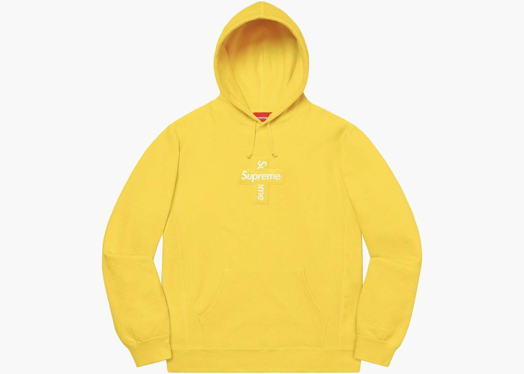 Supreme Box Logo Hooded Sweatshirt 'Light Mustard' | Yellow | Men's Size 104