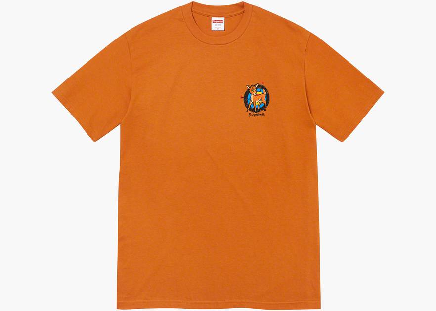 Supreme Deer Tee Burnt Orange | Hype Clothinga