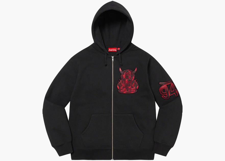 Supreme Demon Zip Up Hooded Sweatshirt | nate-hospital.com