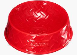 Supreme Diamond Plate Dog Bowl Red | Hype Clothinga