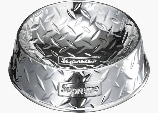 Supreme_Diamond_Plate_Dog_Bowl Supreme_Diamond_Plate_Dog_Bowl