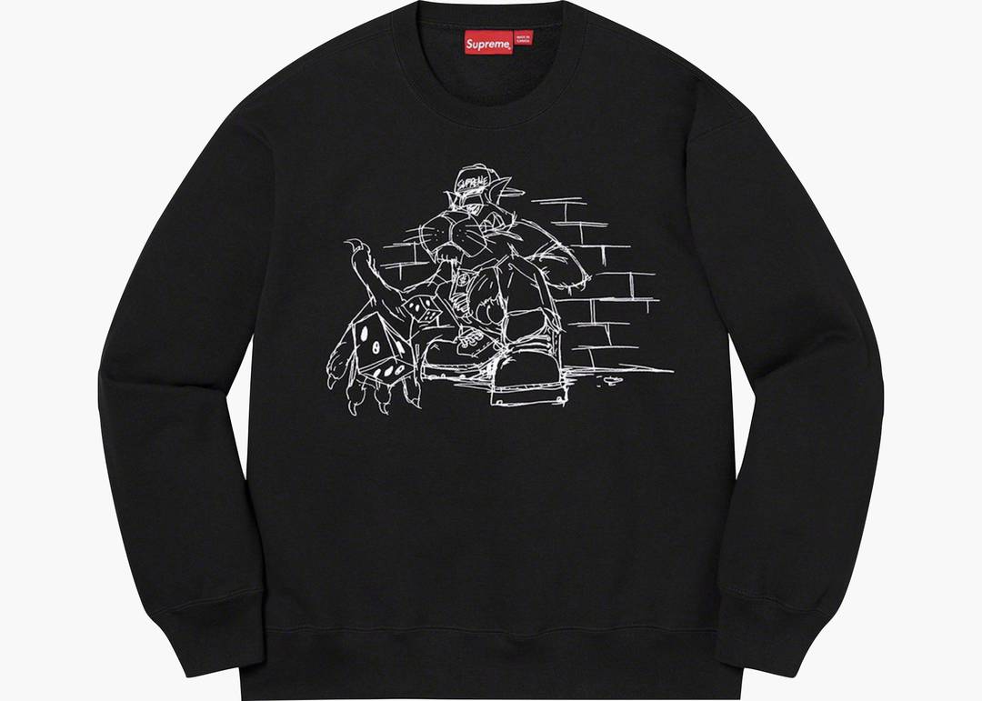 Supreme Dice Crewneck Black | Hype Clothinga