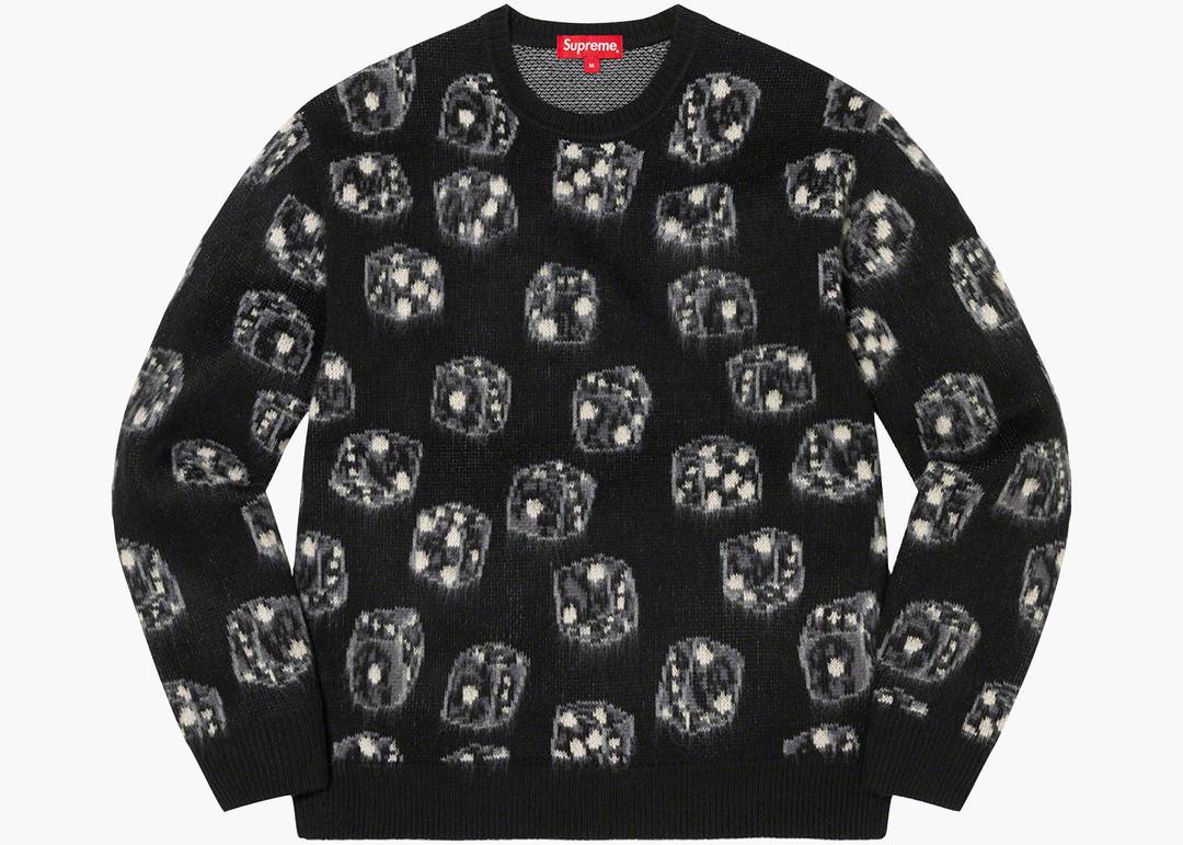 Supreme Dice Sweater Black | Hype Clothinga