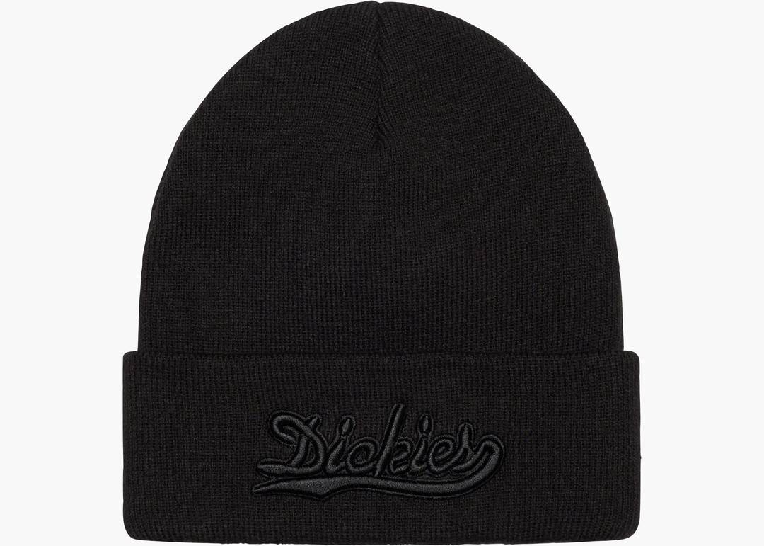 Supreme Dickies Beanie FW Black   Hype Clothinga