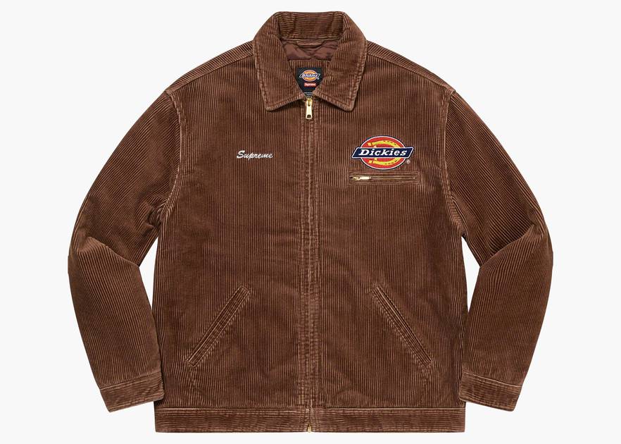 Supreme Dickies Corduroy Work Jacket Brown | Hype Clothinga