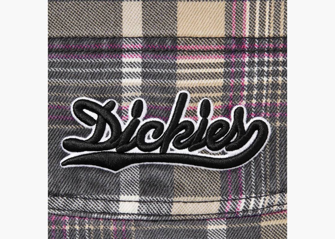 Supreme Dickies Double Knee Baggy Jean Black Plaid | Hype Clothinga