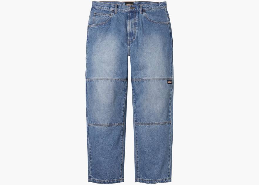 Supreme Dickies Double Knee Baggy Jean Washed Indigo | Hype Clothinga